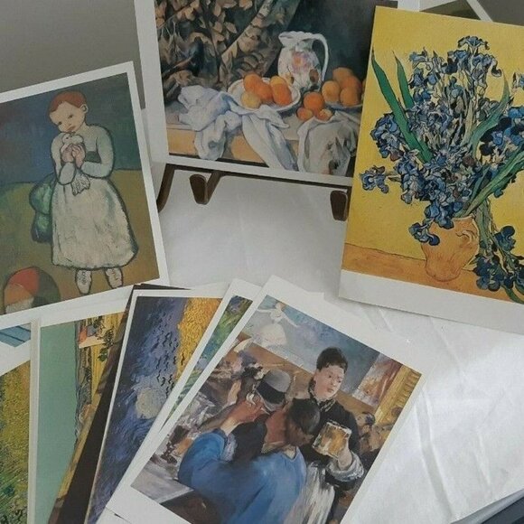 VTG POSTCARDS VAN GOGH MUNCH CEZANNE national gallery art institute MONET 52 lot - Picture 6 of 8